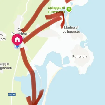 Red Bouganvillea Villa Nuragheddu